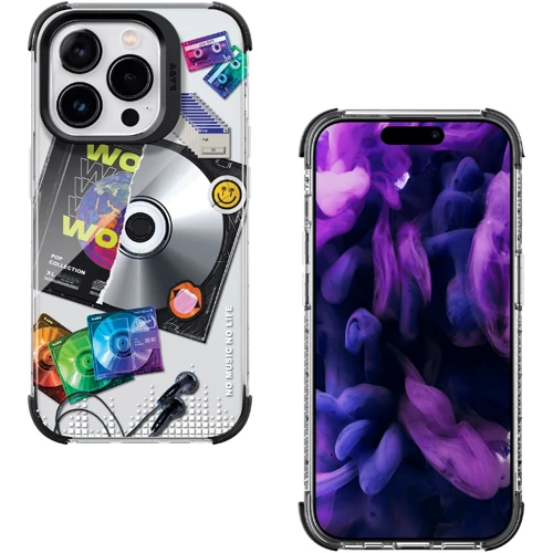 Чехол для iPhone LAUT POP RETRO MUSIC MagSafe 3D Pop Art (L_IP23D_POP_RM) for iPhone 15 Pro Max