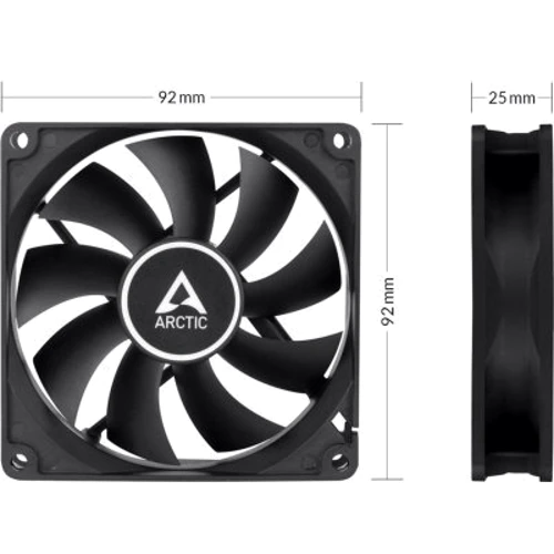 Кулер Arctic F9 PWM PST Black (ACFAN00214A): Тип подшипника гидродинамический
