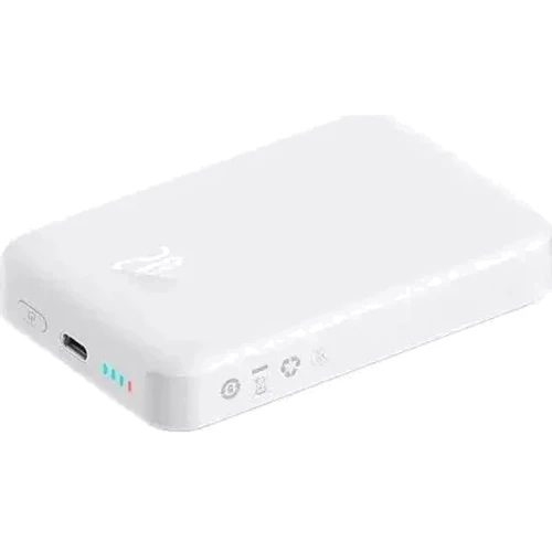 Внешний аккумулятор Baseus Power Bank 10000mAh Mini Magnetic Wireless 20W White (PPCX070002): Встроенный кабель нет