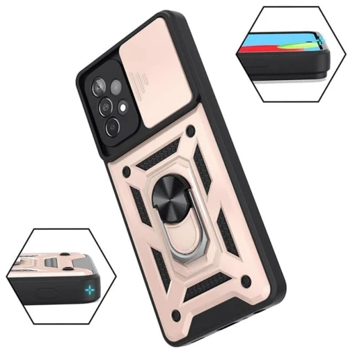 Аксесуар для смартфона Mobile Case Camshield Serge Magnetic Ring Gold для Samsung A325 Galaxy A32 4G: Матеріал TPU (термополиуретан) и поликарбонат