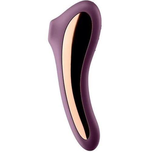 Вакуумный стимулятор с вибрацией Satisfyer Dual Kiss Wine Red