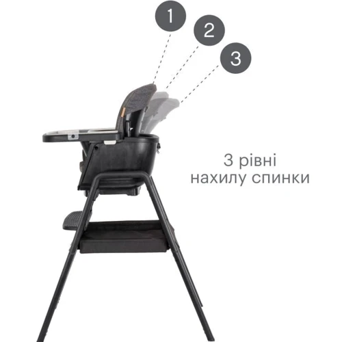 Стульчик для кормления Tutti Bambini Nova черный (611010/9999)