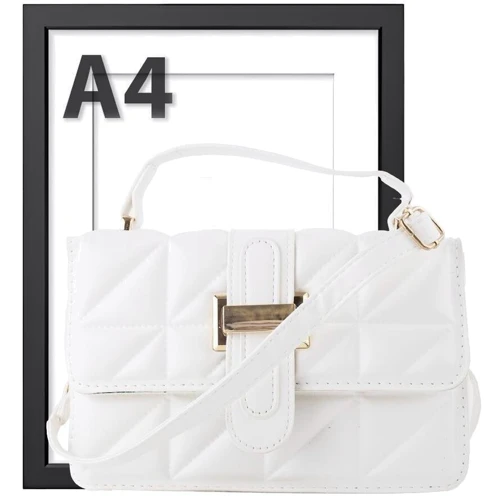 Женская сумка-сэтчел Valiria Fashion белая (5DETAA8001-11): Тип ручки Со съемным ремнем, Плечевой ремень, Короткая ручка