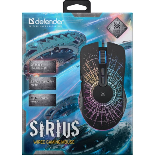 Мышь Defender Sirius GM-660L RGB (52660): Интерфейс подключения USB