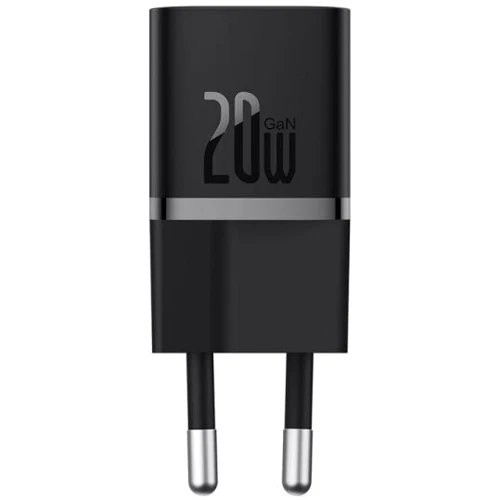 Зарядное устройство Baseus USB-C Wall Charger GaN5 mini 1C 20W Black (CCGN050101): Кабель в комплекте отсутствует