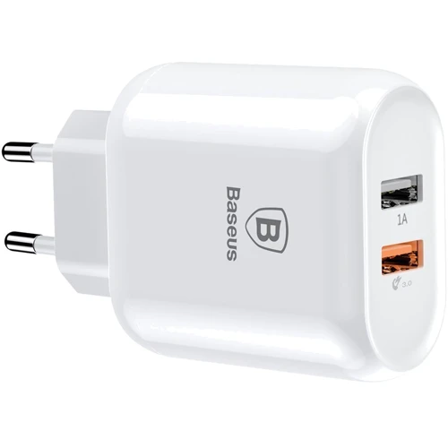 Зарядное устройство Baseus Wall Charger 2xUSB Quick Charge 3.0 23W White (CCALL-AG02): Особенности Быстрая зарядка