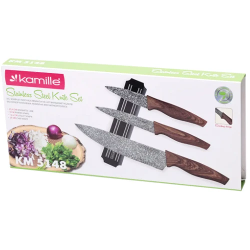 Набор кухонных ножей Kamille 4 пр. (KM-5148): Количество предметов 4