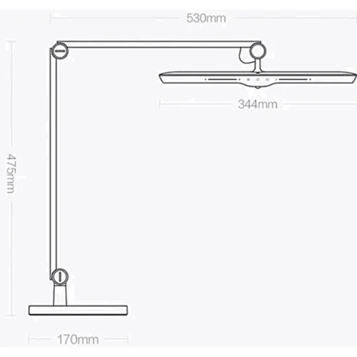 Настольная лампа Yeelight LED Vision Desk Lamp V1 Pro Light-sensitive (Base version) 12W 3000K-5000K White (YLTD08YL) фото 4