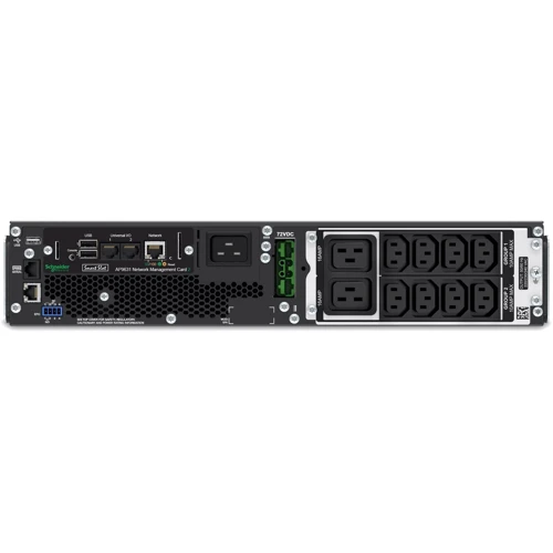 APC Smart-UPS SRT 2200VA RM with Network Card (SRT2200RMXLI-NC): Особливості З дисплеєм, Холодний старт, Гаряча заміна акумулятора