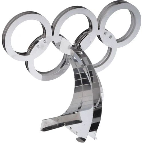 Коллекционная модель-конструктор Metal Time Rings of Strength Олимпийские кольца (MT021Y) фото 3