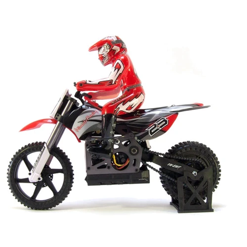Радиоуправляемая модель Мотоцикл 1:4 Himoto Burstout MX400 Brushed (красный): Тип двигателя Коллекторный, Электродвигатель