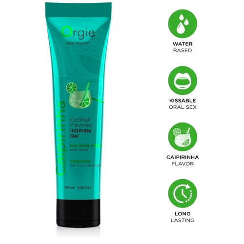 Лубрикант на водной основе Orgie Lube Tube Cocktail Caipirinha, 100 мл, вкус цитрусового коктейля