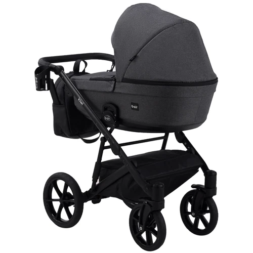 Коляска 2 в 1 Bair Kiwi Soft BKS-219 графит - графит (кожа) фото 7