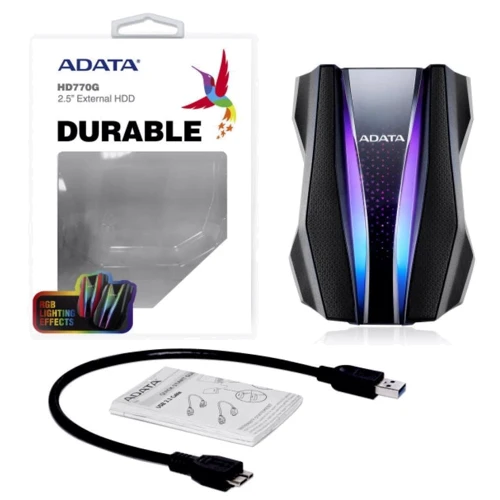 Зовнішній жорсткий диск ADATA HD770G 1 TB Black (AHD770G-1TU32G1-CBK): Форм-фактор 2.5"