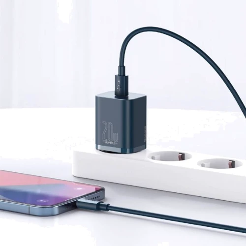 Зарядное устройство Baseus USB-C Wall Charger Super Si 20W Blue (CCSUP-B03): Количество USB-портов 1