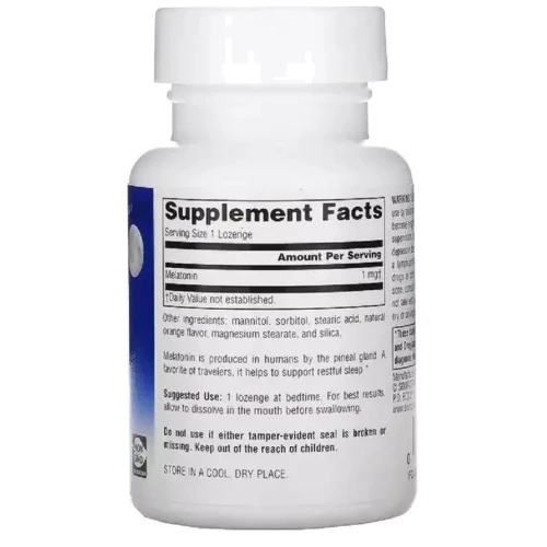 Source Naturals Sleep Science Мелатонин 1мг Вкус Мяты 100 таблеток для рассасывания: Форма выпуска Таблетки