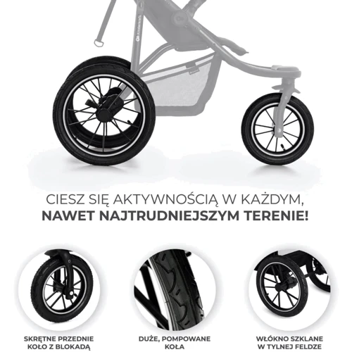 Прогулянковий візочок Kinderkraft Helsi 2 Black (KSHELS02BLK0000): Кількість блоків 1
