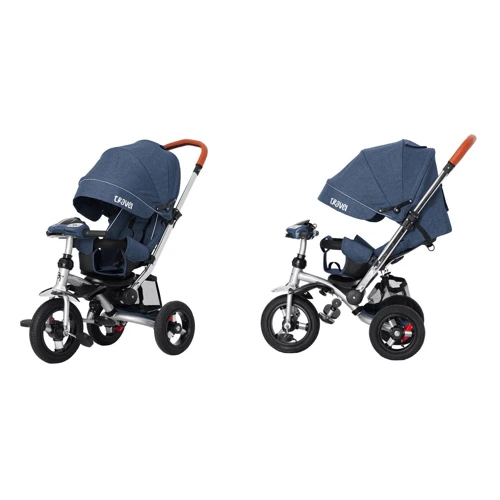 Велосипед триколісний Tilly Travel Синій льон (T-387/1 BLUE): Тип Велосипед-коляска