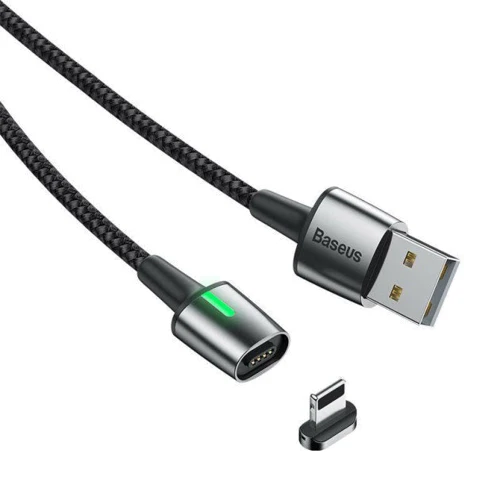 Кабель Baseus USB Cable to Lightning Zinc 2m Black (CALXC-B01): Длина 2 м