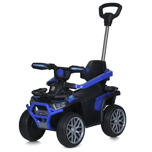 

Детский электромобиль-толокар 3в1 Bambi Квадроцикл синий (M 5944EBLR-4)