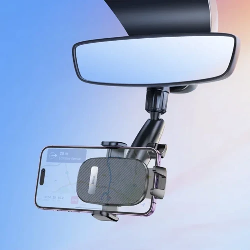 Держатель Hoco Car Holder Mirror Mount H17 Black фото 6