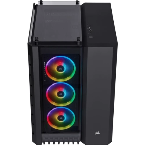Корпус Corsair Crystal 680X RGB Black (CC-9011168-WW): Материал передней панели сталь