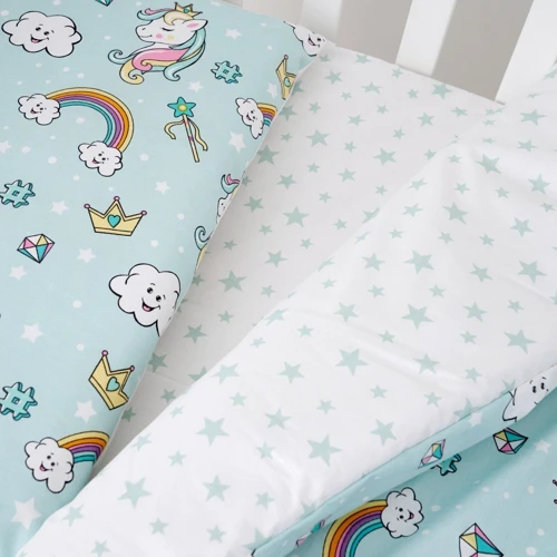 Комплект постільної білизни Twins Unicorn м'ятний (3021-TU-14)