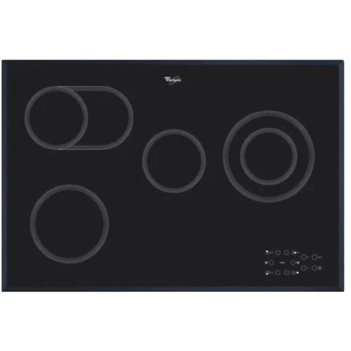 Варочная поверхность электрическая Whirlpool AKT 836 BA: Расположение панели спереди