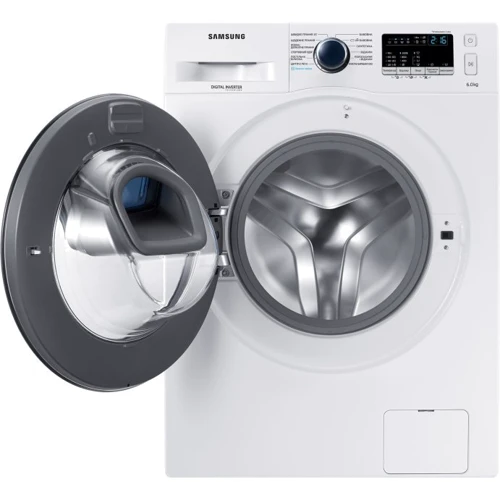 Пральна машина Samsung WW60K40G09WD: Завантаження білизни (прання), кг 6
