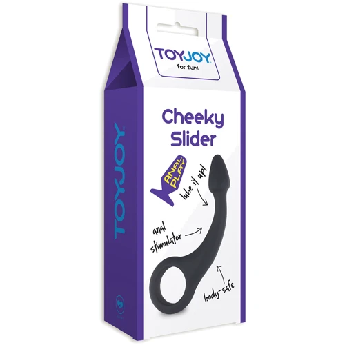 Анальный стимулятор Cheeky Slider, 13.5x2 см, черный