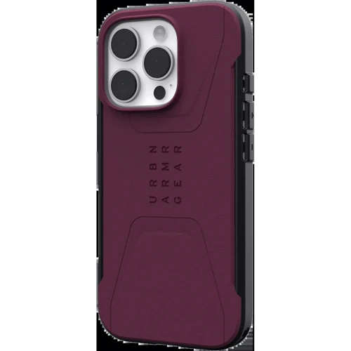 Чехол для iPhone Urban Armor Gear UAG Civilian Magsafe Bordeaux (114444119049) for iPhone 16 Pro: Тип чехла накладка на заднюю часть