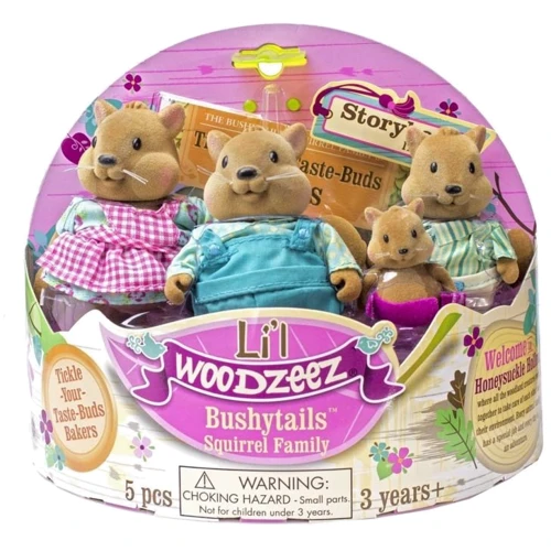 Набор фигурок Li'l Woodzeez СЕМЬЯ БЕЛОК (6008M): Серия Lil Woodzeez
