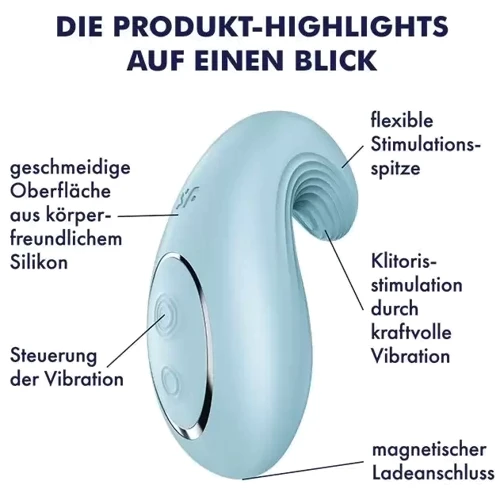 Вибратор Satisfyer Dipping Delight Light Blue