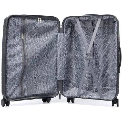 Чемодан Semi Line 24" (M) Graphite (T5781-2): Материал Пластик