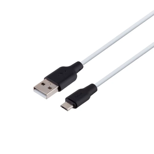 Кабель Hoco USB Cable to MicroUSB X21 2.4A 0.25m Black/White: Тип USB Cable - microUSB