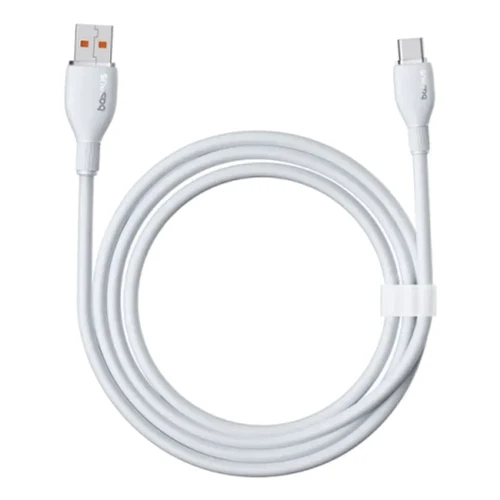 Кабель Baseus USB Cable to USB-C Pudding Series Fast Charging 100W 2m White (P10355703221-01) фото 3