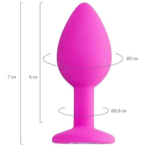 Анальная пробка с кристаллом ToDo by Toyfa Anal Plug Brilliant