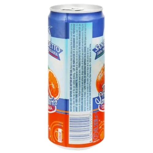 Упаковка сокосодержащего газированного напитка San Benedetto Prima Spremitura Clementina 24х0.33 л (8001620015117_24): Объем, л 7.92