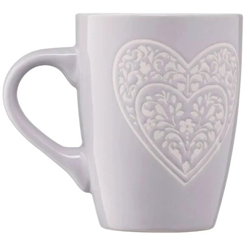 Кухоль Ardesto Heart кераміка сіра 330 мл (AR3467GR)