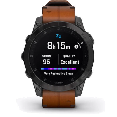 Смарт-часы Garmin Epix (Gen 2) Sapphire Black Titanium with Chestnut Leather Band (010-02582-30): Объем внутренней памяти 32 гб