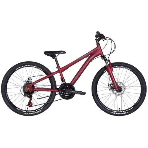 Велосипед 24" Discovery RIDER AM DD 2022 (красно-черный (м))