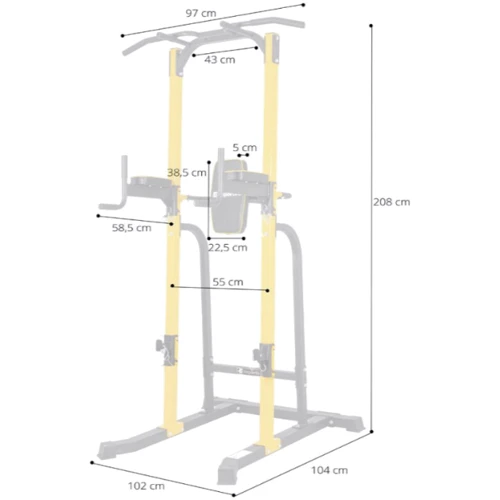 Многофункциональная стационарная стойка для подтягиваний inSPORTline Power Tower PT250 (20845)