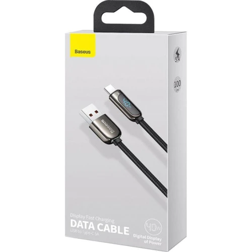 Кабель Baseus USB Cable to USB-C Display Fast Charging 1m Black (CATSK-01): Длина 1 м