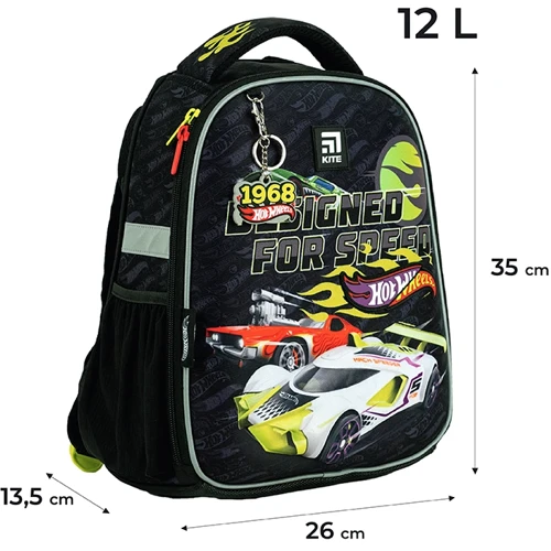 Рюкзак Kite Education каркасний 555 Hot Wheels (HW24-555S) фото 13