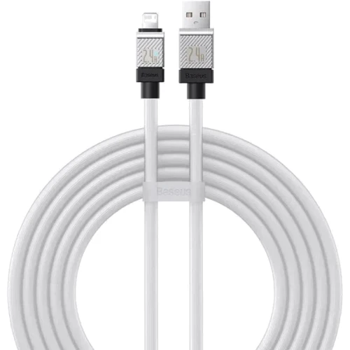 Кабель Baseus USB Cable to Lightning CoolPlay Series Fast Charging 2.4A 2m White (CAKW000502)