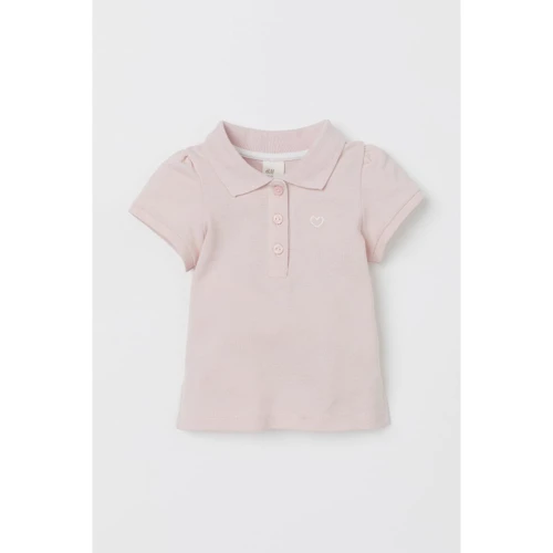 Поло H&M 8542571 86 см светло-розовое