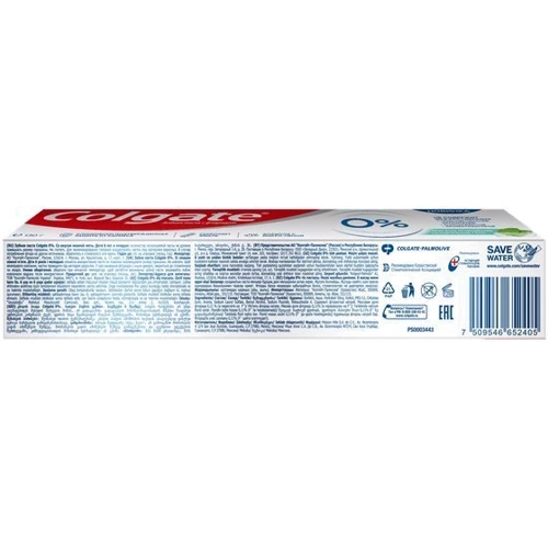 Colgate Зубная паста 0% Мягкое очищение 130 мл: Количество в упаковке, шт 1