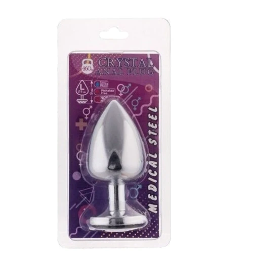 Анальная пробка утяжеленная 460 грамм, Silver Emerald, L