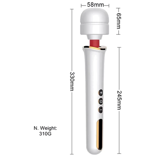 Вібромасажер Boss Series - Massager Super Powerful USB Black 10 Function, BS2200012