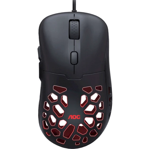 Мишка AOC GM510B RGB Ultra-Light USB Black: Тип сенсора оптичний